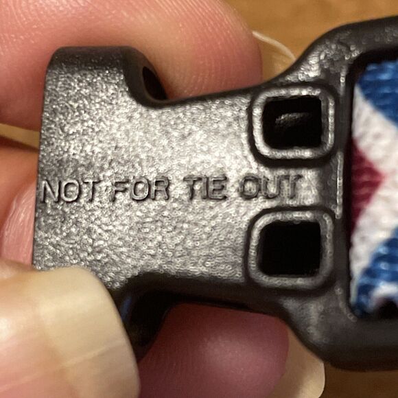 American Flag Chevron Dog Collar 12” Adjustable Unbranded NOT FOR TIE OUT - Picture 6 of 6